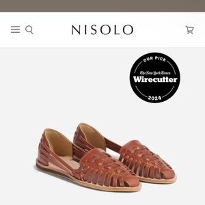 NEW Nisolo Women's Leather Huaraches in size 6 in the color Brandy New